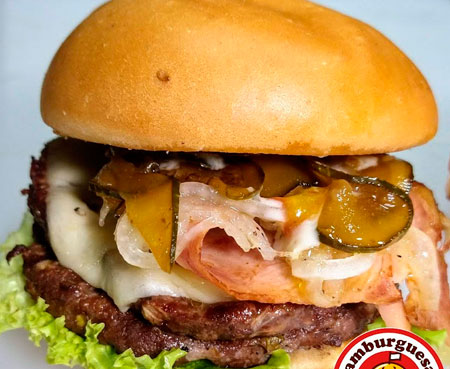 hamburguesas a la parrilla para eventos