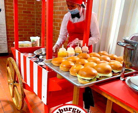 alquiler carro de hamburguesas